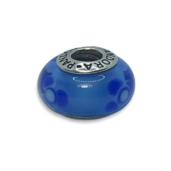 Pandora Flower Design Murano Glass Charm - Picture 2 of 3